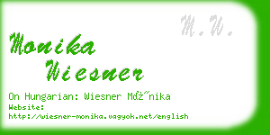 monika wiesner business card